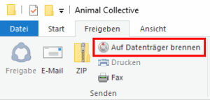 Auf Datenträger brennen