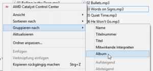 Gruppieren nach Album
