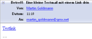 HTML-Link in E-Mail