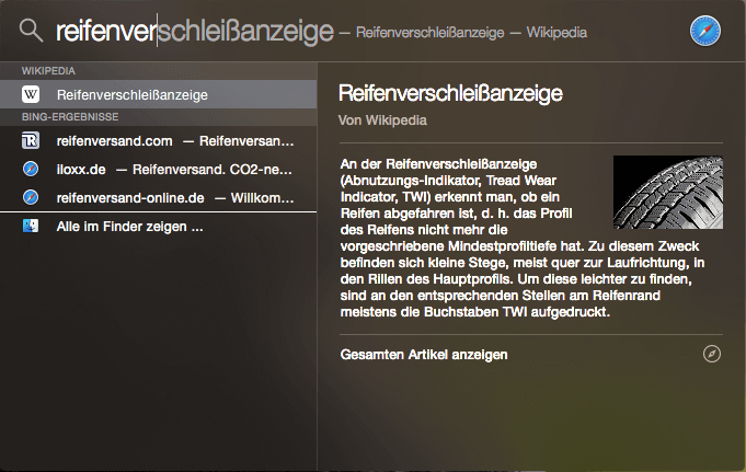 Wikipedia und Bing in Suchergebnissen Wikipedia und Bing in Suchergebnissen