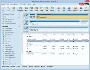 Gesamtbild Partition Wizard Gesamtbild Partition Wizard