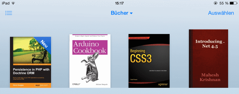 eBook ist in iBooks geladen