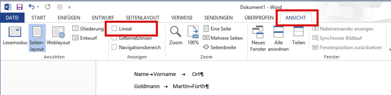 Word Tabulator: Tabstopps richtig nutzen und Abstände einstellen | Tippscout.de
