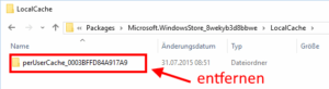 Windows Store Local Cache