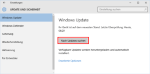 Windows Updates prüfen