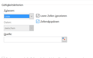 Symbol zur Zellauswahl in Excel