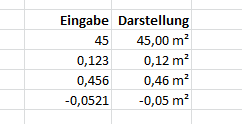 Excel: Benutzerdefinierte Formate - Maßeinheiten wie kg, m, ml - so