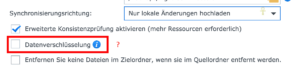 Datenverschlüsselung aktivieren?