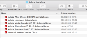 Die Deinstaller sitzen im Verzeichnis Dienstprogramme.