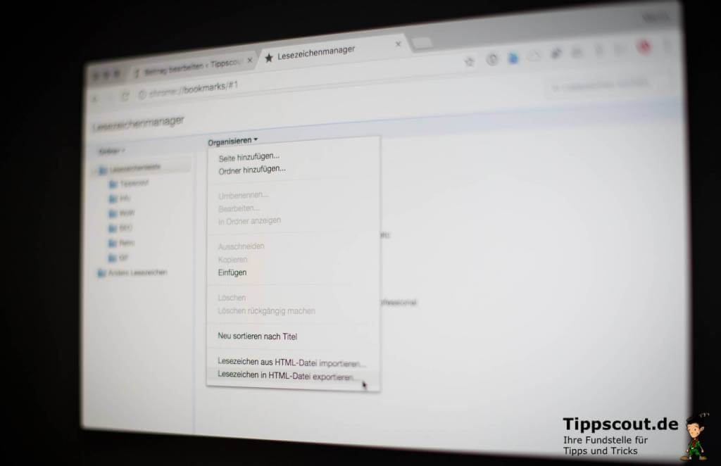 Chrome Lesezeichen (Bookmarks) exportieren so geht's