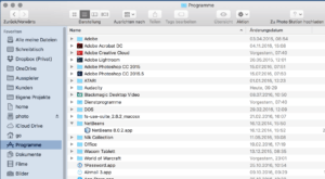 Alle installierten Programme finden Sie auf dem Mac in einem Ordner.