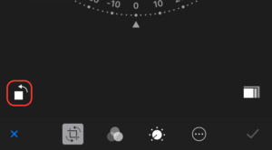 iPhone Fotos drehen