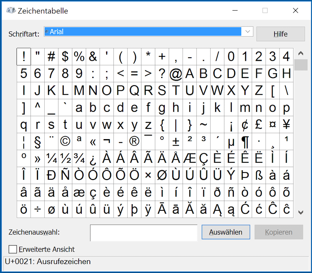 Zum besondere kopieren zeichen Schriftarten Generator