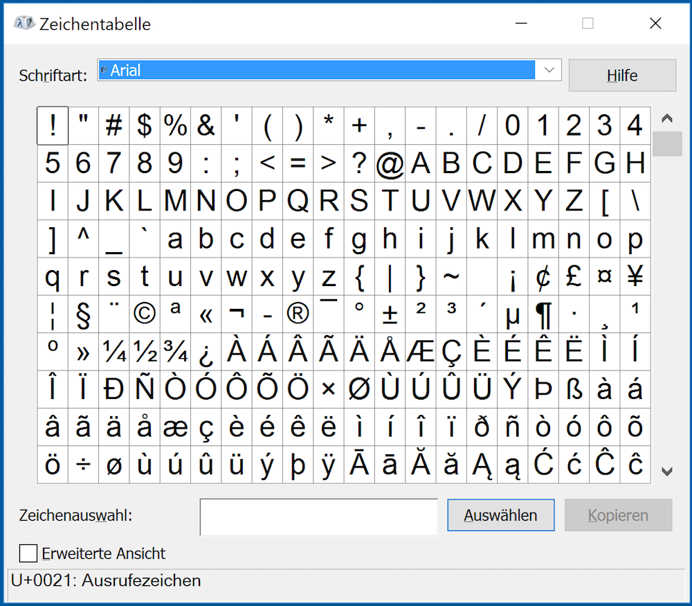 Ebenfalls Traktor Visa pc tastatur sonderzeichen Vorschlag Absicht