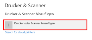 Drucker hinzufuegen