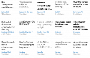 Schriftarten in Windows 10