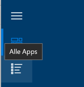 Alle Apps in Windows 10