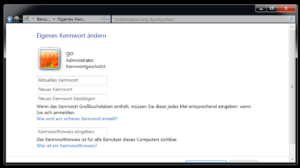 Windows 7 Password ändern