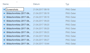 Mehrere Dateien umbenennen in Windows
