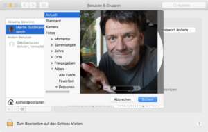 Anmeldebild ändern auf dem Mac
