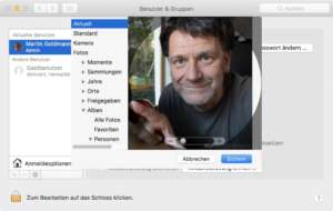Anmeldebild ändern auf dem Mac
