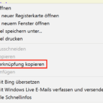 Internet Explorer Verknüpfung kopieren