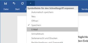 Word-Dokument als Mail versenden