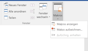 Makros aufzeichnen in Word und Excel