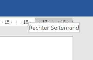 Seitenrand mit Lineal einstellen
