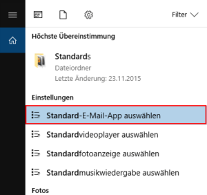 Suche nach Standard