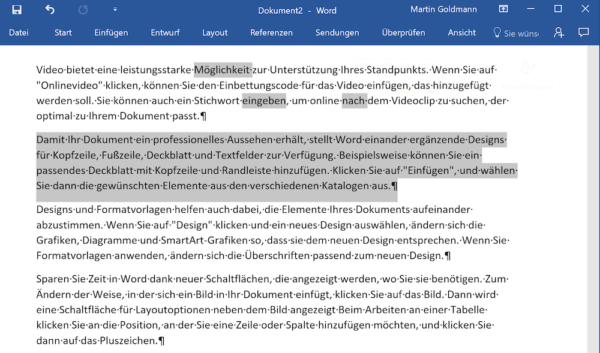 Text markieren in Word - so geht's mit Tastenkombinationen | Tippscout.de