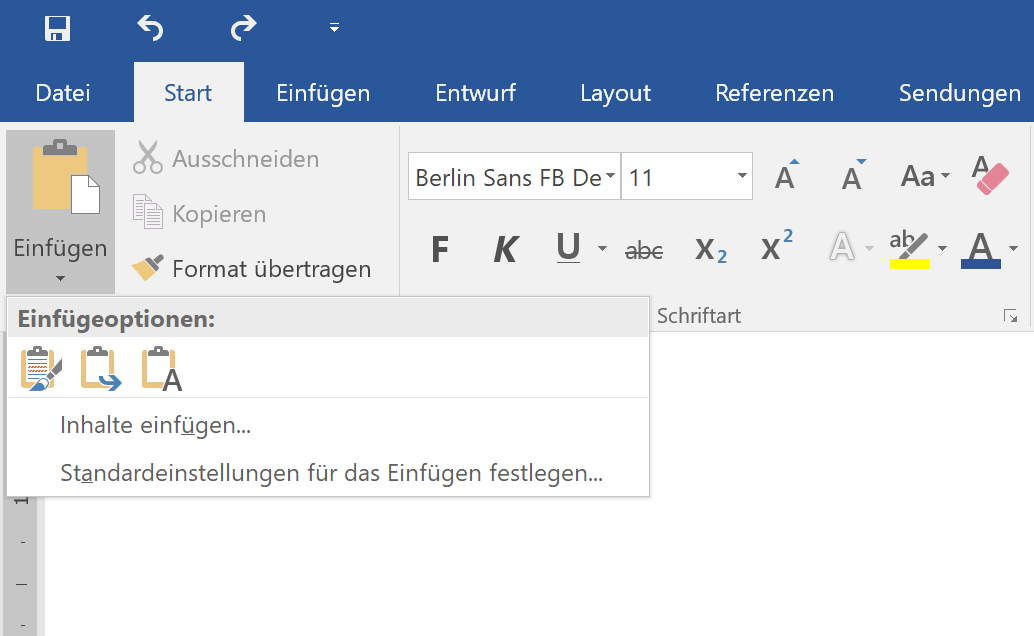 Word Einfügen ohne Formatierung so geht's Tippscout.de