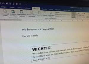 Word - Textbaustein im Serienbrief