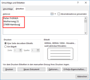 Etiketten Drucken In Word So Einfach Geht S Mit Adressen Und Labels Tippscout De