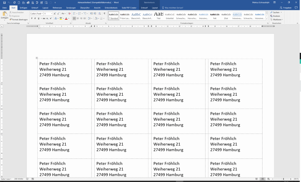 Etiketten Drucken In Word So Einfach Geht S Mit Adressen Und Labels Tippscout De