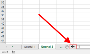 Excel - Horizontalen Scrollbereich verkleinern