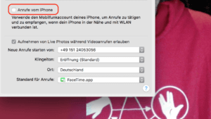 iPhone-Anrufe auf dem Mac abschalten