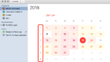 Kalenderwochen auf dem Mac