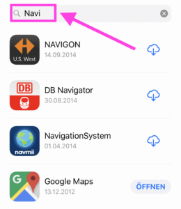 App Store Käufe gefiltert