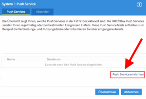 Fritzbox - Push Service einrichten