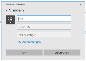 Windows PIN ändern