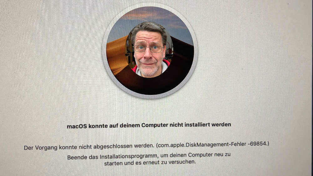 Mojave Fehlermeldung bei Installation