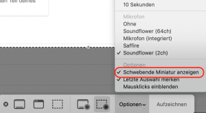 Mac OS Screenshot-Vorschau abschalten