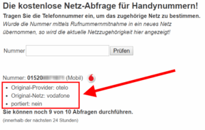 So finden Sie heraus, zu welchem Netz eine bestimmte Mobilfunknummer gehört.