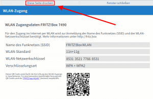 Beispiel QR Code Fritzbox