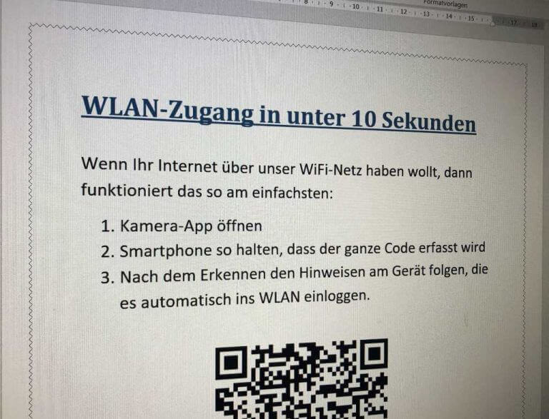 Per QRCode ins WLAN einloggen so kommen Ihre Gäste schnell online