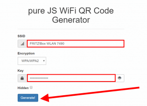 QR Code Generator für WLAN