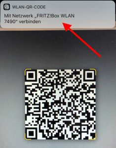 iPhone kommt per QR-Code ins WLAN