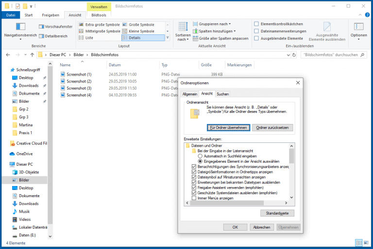 Ordneransicht dauerhaft ändern [WINDOWS 10] | Tippscout.de