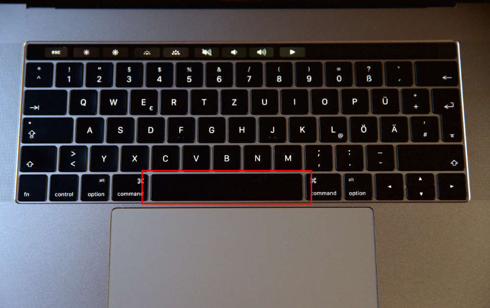 SPACETaste wo ist sie auf der Tastatur? [SCHNELL FINDEN] Tippscout.de